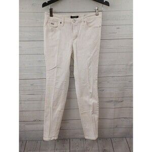 Nine West Gramercy Crop Ankle Womens Missy Denim Jeans Size 6 White
